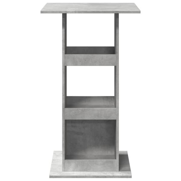 Maison Exclusive - Barbord med opbevaring grå beton ingeniørtræ