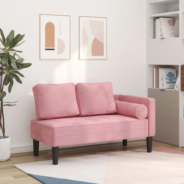 Maison Exclusive - Divaani vaaleanpunaisilla samettityynyillä