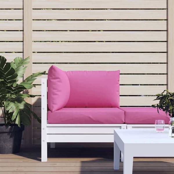 Maison Exclusive - Palettkuddar set om 3 rosa Oxford tyg