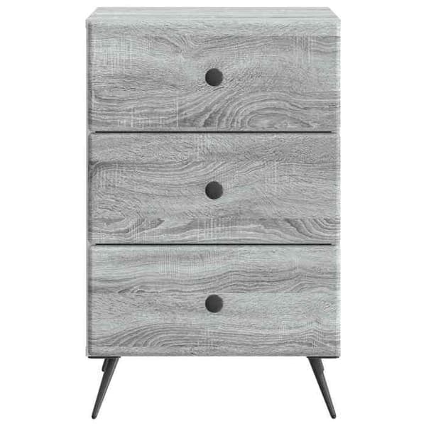 Maison Exclusive - Sonoma harmaa yöpöytä 43 x 41 x 66,5 cm Sonoma grå