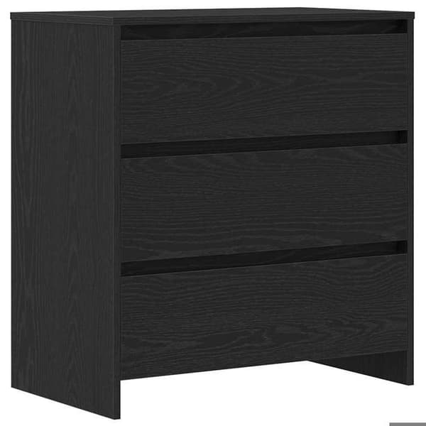 Buffet - EKSKLUSIVT HUS - Buffet 2 dele - Sort - Ingeniørtræ - 70 x 41 x 75 cm Svart