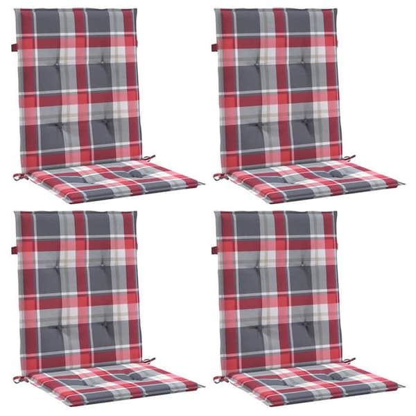 Maison Exclusive - Trädgårdsstolar med lågt ryggstöd, set om 4