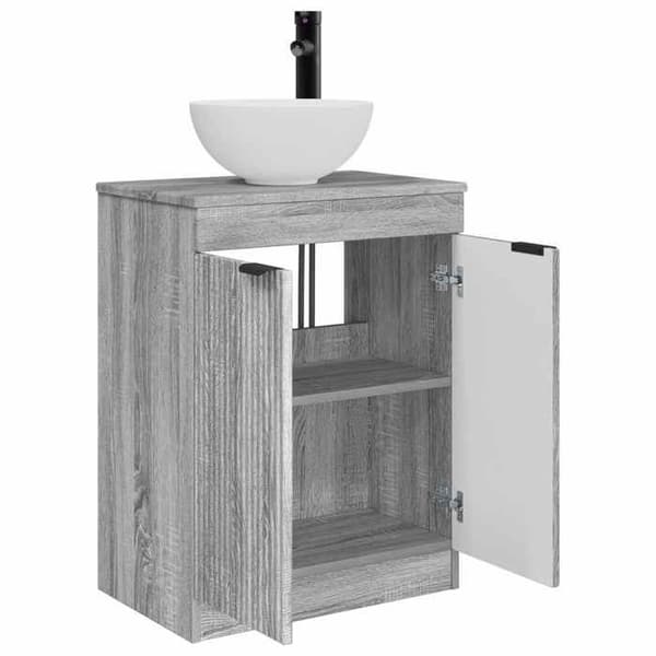 Maison Exclusive - Badeværelsesmøbel med vask Sonoma grå 54 x 35 x 83 cm