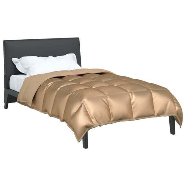 Vinterdyna - EXKLUSIVT HEM - 155 x 200 cm - 450 g/m² - Guld - Polyester satin gyllene