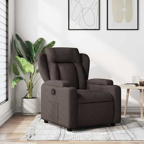 Maison Exclusive - Mørkebrun Recliner Stol i Stof