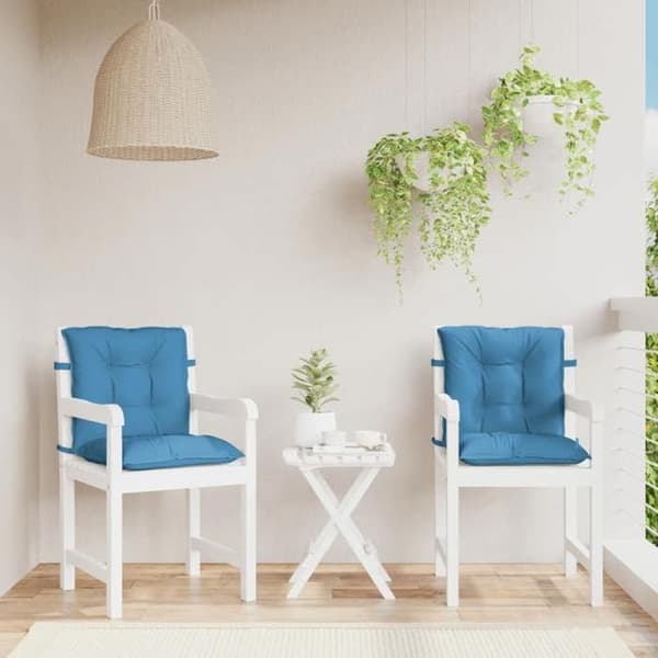 Stolpude - MAISON EXCLUSIVE - Blandet blå - Sæt af 2 - UV-resistent polyester - Anti-glid PP polstring Blandat blått