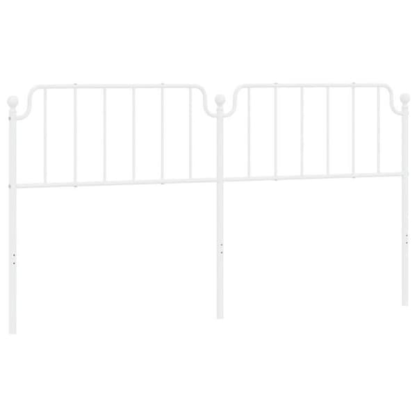Maison Exclusive - Erstatnings hovedgærde metal hvid 200 cm