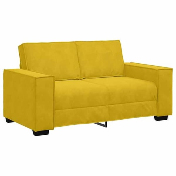 Maison Exclusive - Sæt med 2 pcs sofa med gul fløjlspuder