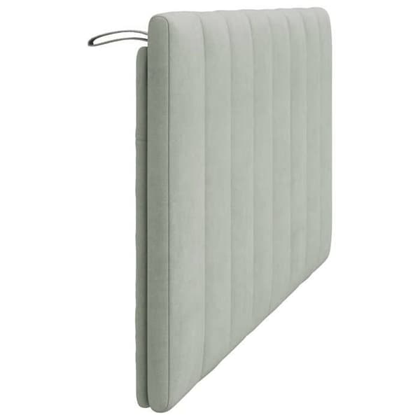 Maison Exclusive - Huvudgavelkudde Hanko ljusgrå 152 cm sammet