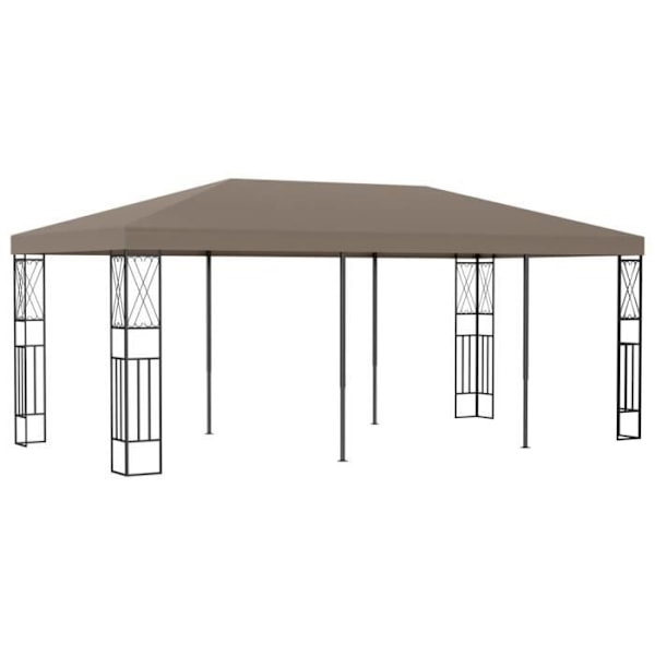 Belvedere 6x3 m taupe tyg3 [cm]