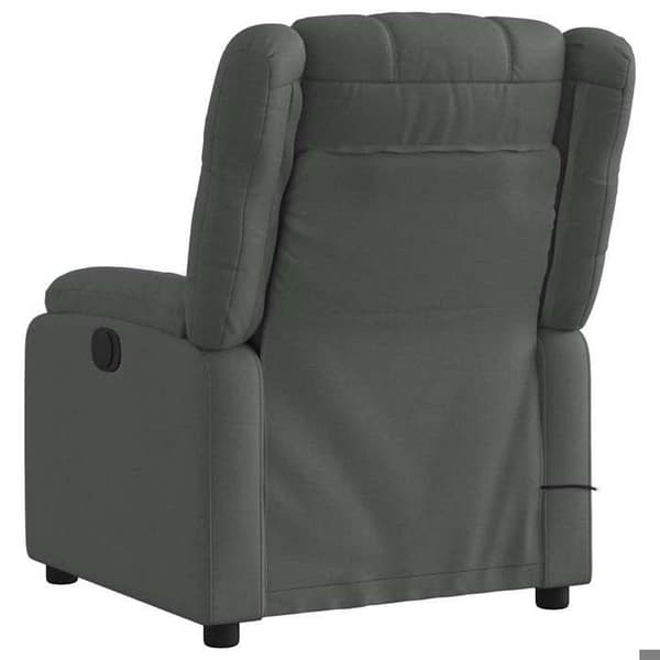 Maison Exclusive - Grått tyg massagestol med lutning Mörkgrå