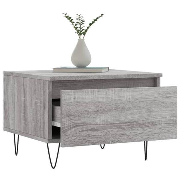 Maison Exclusive - Sofaborde 2 stk sonoma grå 50x46x35 cm ingeniørtræ Sonoma grå