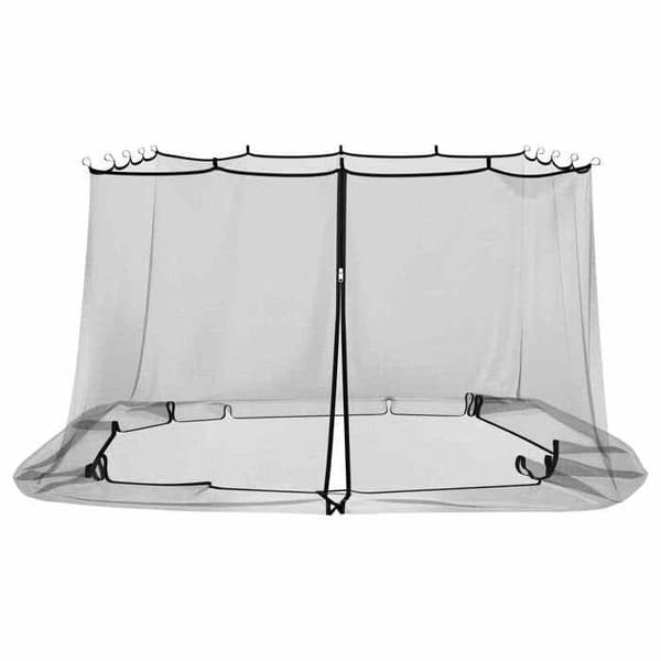 Maison Exclusive - Hyttysverkko gazebolle 220 mesh Musta 3,6 x 3 x 2 m Polyesteri Svart
