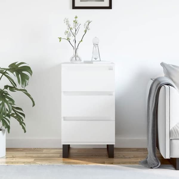 Buffet - MAISON EXCLUSIVE - Maison Exclusive - Hvid - 40 x 35 x 70 cm - Jernben Vit