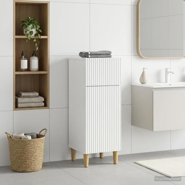 Maison Exclusive - Förvaringsmöbel för badrum ARNHEM Blank vit Strålande vit