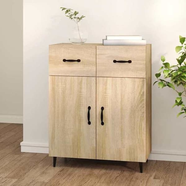 Maison Exclusive - Buffé ek sonoma 69,5x34x90 cm ingenjörsträ