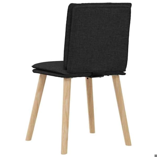 Maison Exclusive - Spisestole sæt af 4 sort stof Svart