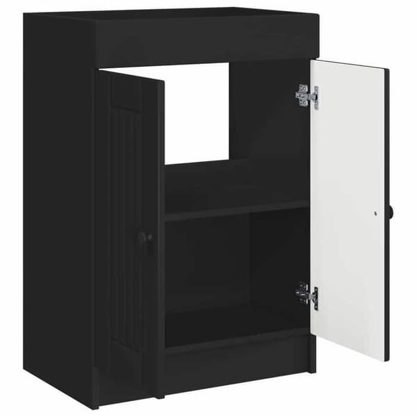 Maison Exclusive - Badeværelse underskab i sort 56 x 37,5 x 81 cm