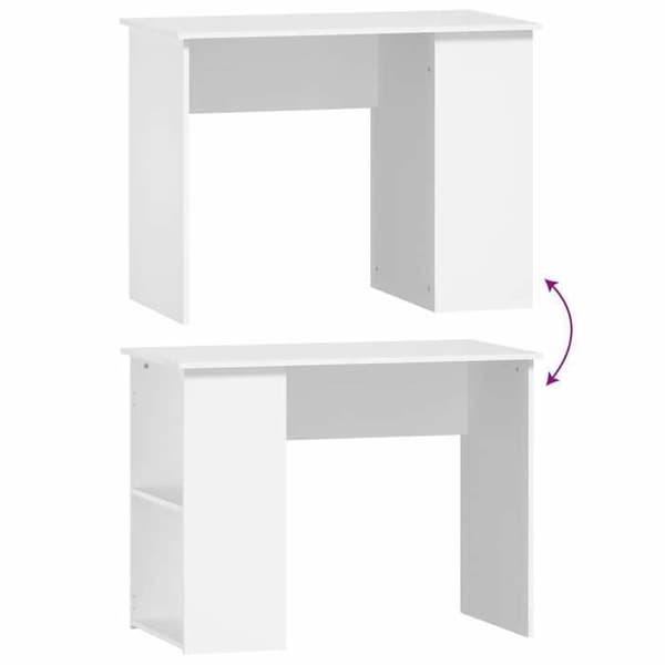 Kontor - EXKLUSIV HEM - Rätt - Vit - Ingenjörsträ - 100x55x75 cm Vit