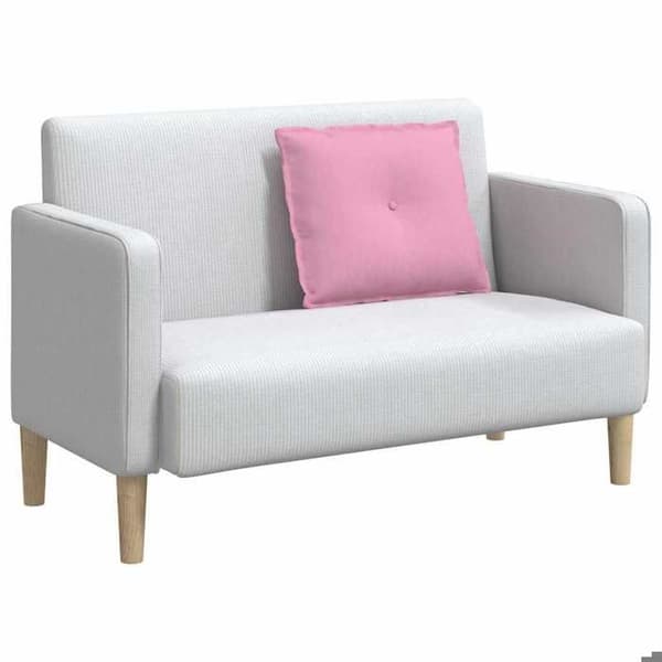 Rygpude - MAISON EXCLUSIVE - 60 x 19 x 50 cm - Rosa - Polyesterfyld - Lynlås Ros