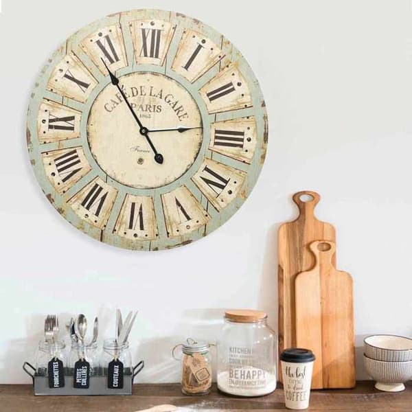 Maison Exclusive - Monivärinen seinäkello 60 cm MDF Flerfärgad