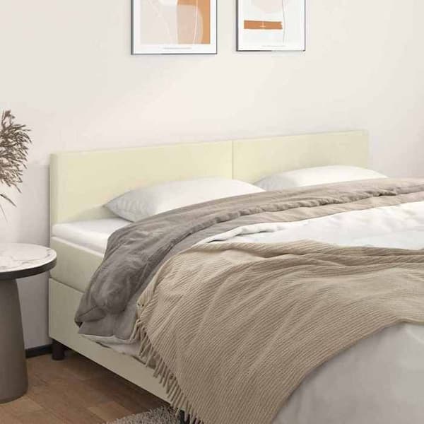 Maison Exclusive - Hovedgærder Creme 200x5x78/88 cm Simililæder Grädde