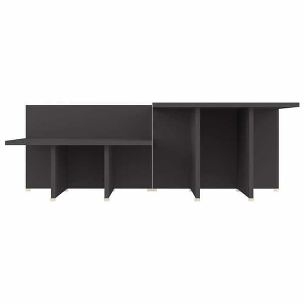 Maison Exclusive - 2 st soffbord Grå 111,5x50x33 cm Ingenjörsträ