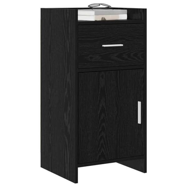 Maison Exclusive - Buffet Sort egetræ 40 x 36 x 80 cm Ingeniørtræ