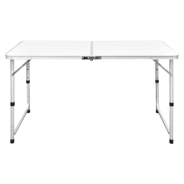 Maison Exclusive - Fällbord för camping Justerbar höjd Aluminium 120x60 cm