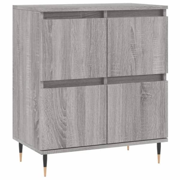 Maison Exclusive - 3 stk. buffeter Sonoma grå ingeniørtræ Sonoma grå