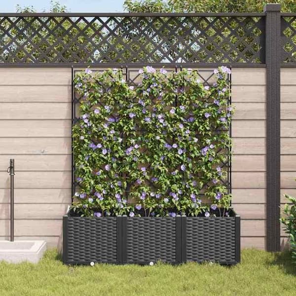 Maison Exclusive - Havekrukke 3 stk Sort 120 x 40 x 143 cm PP