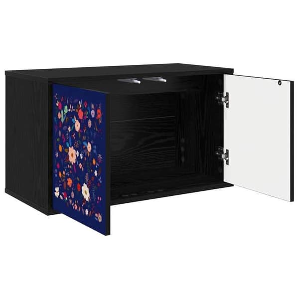 Maison Exclusive - Væghængt TV-møbel MAINZ 69 x 33 x 40 cm Sort eg