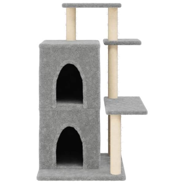 Maison Exclusive - Kattekradse med lys grå sisal 97 cm ljusgrått