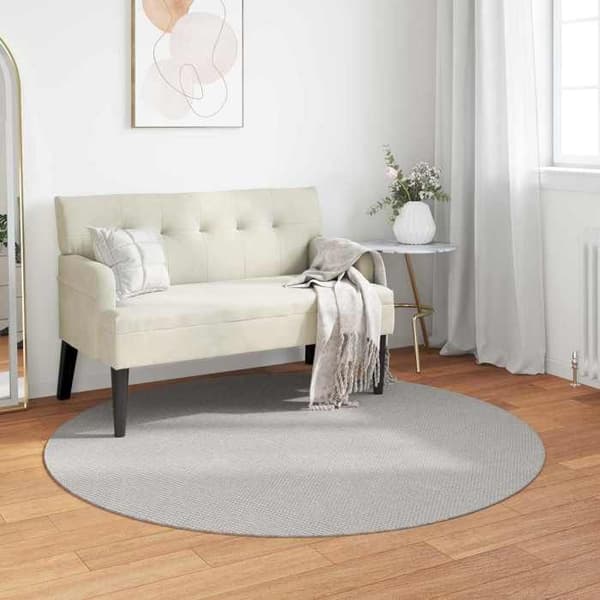 Maison Exclusive - Inomhusmatta LUGO Creme och grå Ø 120 CM Polyester