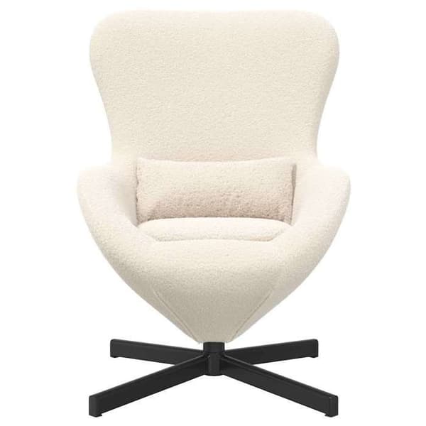 Maison Exclusive - Æggestol Creme 63 x 73 x 90 cm stof