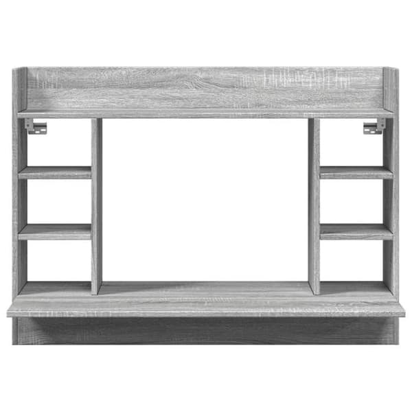 Maison Exclusive - Vægkontor sonoma grå 105x48x75 cm ingeniørtræ