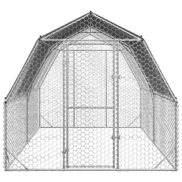 Maison Exclusive - Hönshus med tak 2,5x4x2,25 m galvaniserat stål