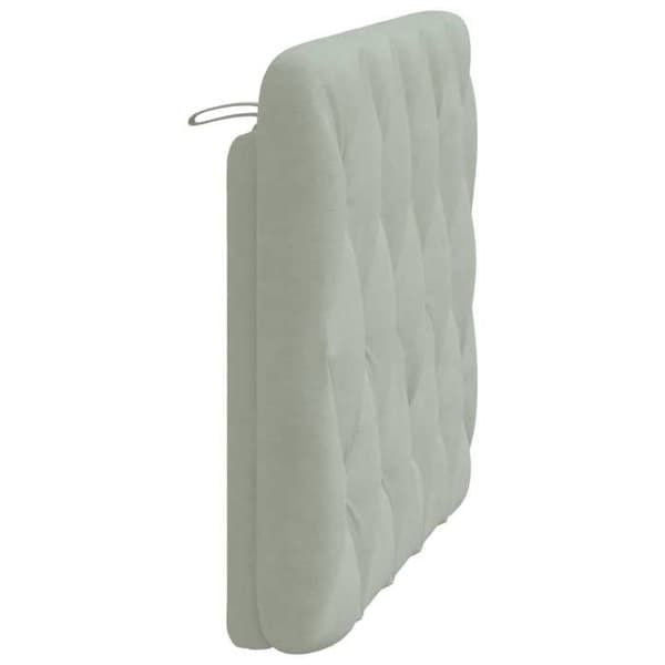 Maison Exclusive - Ljusgrå sänggavelkudde 100 cm sammet