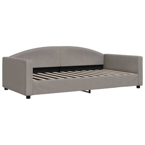Maison Exclusive - Päivävuode, jossa on taupe väri 100x200 cm kangas Mol