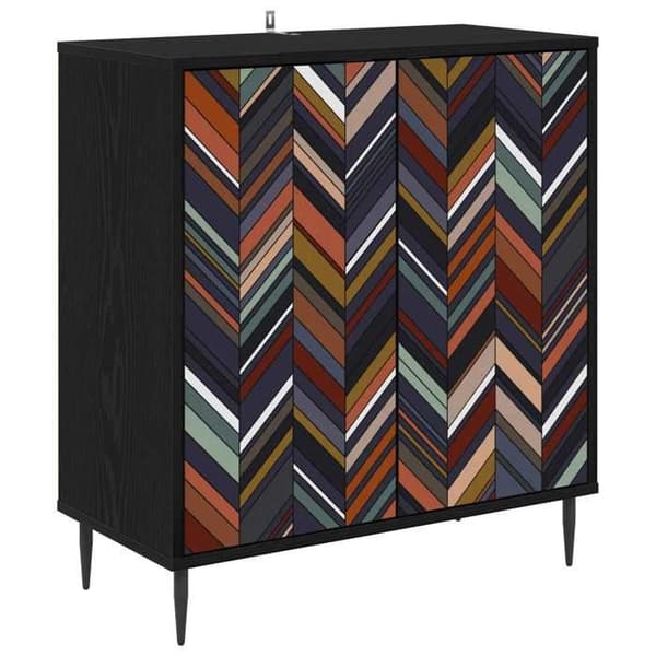 Maison Exclusive - Buffet OMMEN Sort eg 69 x 33 x 76 cm Ingeniørtræ