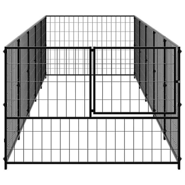 Chenil - Eksklusiv Hus - Sort - Stål - 500 x 100 x 70 cm Svart