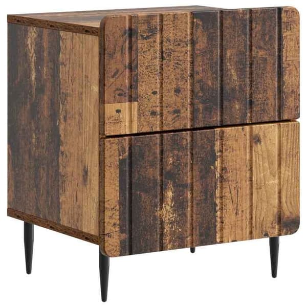 Maison Exclusive - Natbord 2 dele Antik træ 43 x 34,5 x 49,5 cm