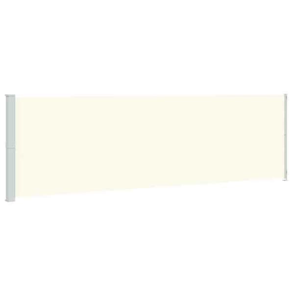 Maison Exclusive - Utdragbart sidotak för patio 180x614 cm Kräm