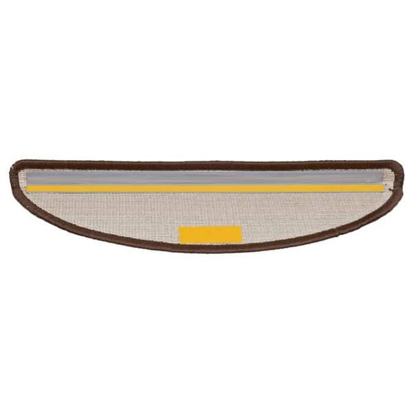 Maison Exclusive - Trappe tæppe 15 stykker 56 x 17 x 3 cm Brun Halvrund brun