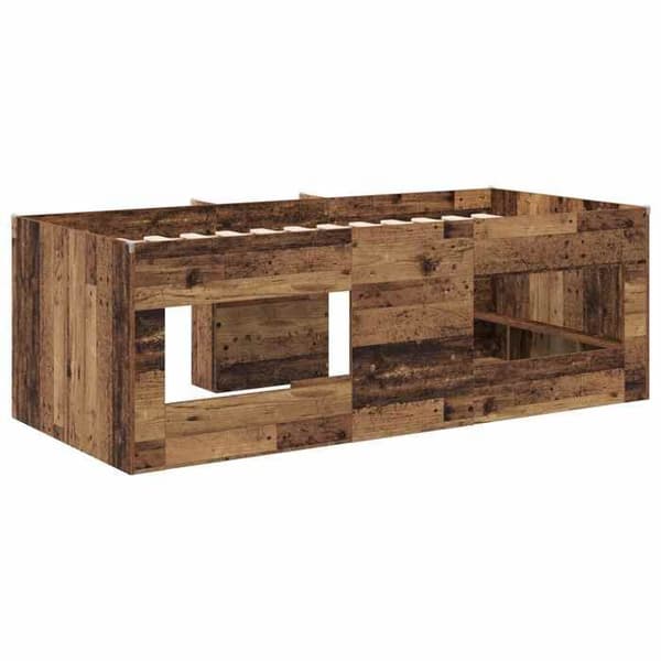 Maison Exclusive - Hög Sängram för Barn i Antik Trä 90 x 200 cm