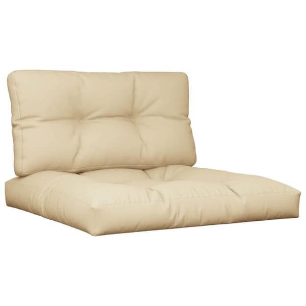 Maison Exclusive - Palettkuddar set om 2 beige tyg