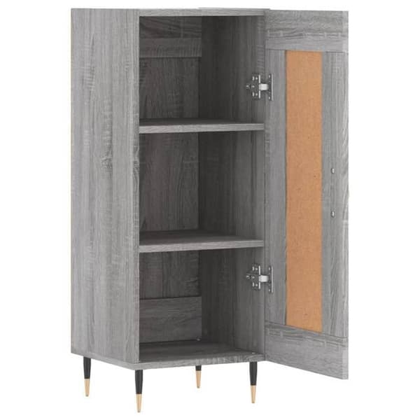 Maison Exclusive - Buffet Sonoma grå 34,5x34x90 cm Ingeniørtræ Grå (Sonoma)