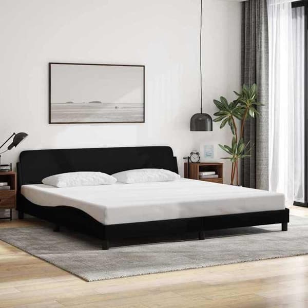 Maison Exclusive - Sängram Dover svart 200x200 cm tyg