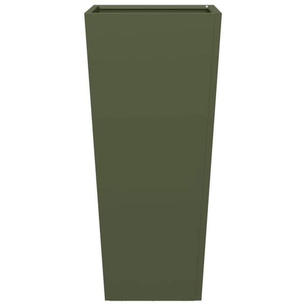 Maison Exclusive - Olivgrön kruka 35x35x75 cm stål