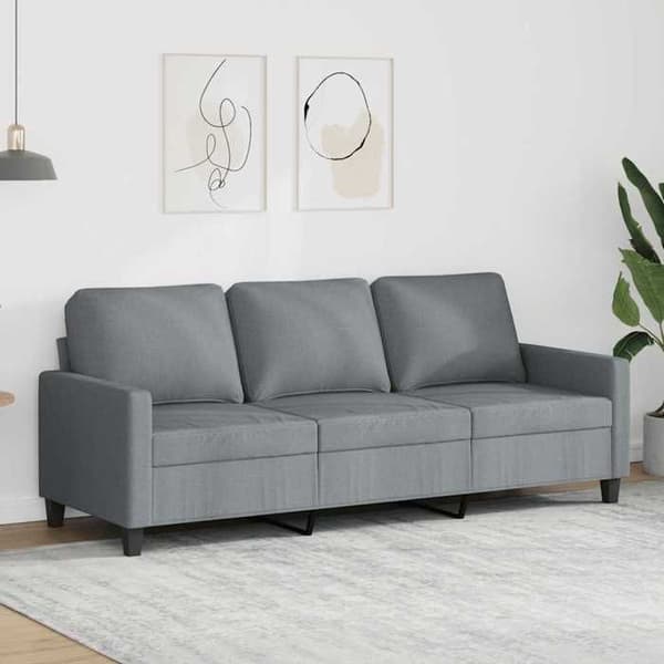 Maison Exclusive - 3-personers sofa Lys grå 180 cm Stof